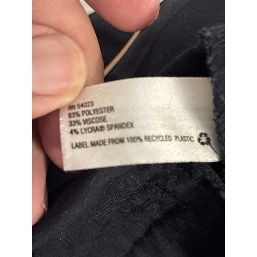 Gap Perfect Trouser Womens Size 10A Stretch Navy Pinstripe Career Dress Pants - Picture 11 of 13